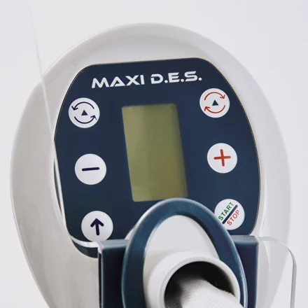 Maxi DES – a handpiece for large body areas with vacuum and reverse rollers.
