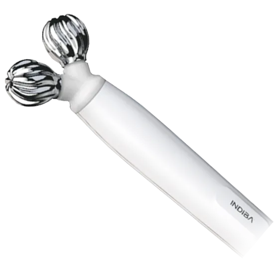 Handpiece for low-frequency therapy for skin tightening and muscle stimulation.